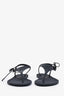 Gucci Black Rubber GG Logo Sandals Size 37