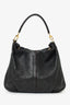 Louis Vuitton Black Leather Mahina Selene Hobo Bag