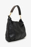 Louis Vuitton Black Leather Mahina Selene Hobo Bag