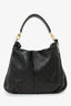 Louis Vuitton Black Leather Mahina Selene Hobo Bag