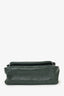 Saint Laurent Dark Green Crinkle Leather Niki Shoulder Bag