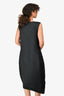 Issey Miyake Black Pleated Wool Blend Sleeveless Dress Size 2