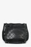 Pre-Loved Chanel™ 2014 Black Quilted Leather Paris-Edinburgh Large Highlander Messenger Bag