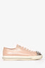 Miu Miu Blush Patent Leather Toe Embellished Sneakers Size 39