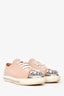 Miu Miu Blush Patent Leather Toe Embellished Sneakers Size 39