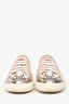 Miu Miu Blush Patent Leather Toe Embellished Sneakers Size 39