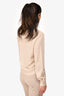 Dries Van Noten Merino Wool Cream Striped V-Neck Sweater Size L