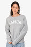 Zadig & Voltaire Grey 'Amour' Sweatshirt Size S