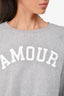 Zadig & Voltaire Grey 'Amour' Sweatshirt Size S