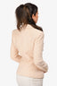 Balmain Cream Tweed Double Breasted Blazer Size 36