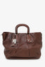 Prada Brown Leather 2Way Top Handle with Strap