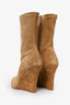 Paris Texas Brown Suede Wedged Boots Size 39.5