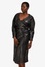 Proenza Schouler Faux Leather Wrap Dress Size 8