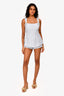 Nana Jaqueline Blue Anabella Bow Top & Shorts Set Size S
