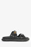 Christian Dior Black Double Strap 'Dioract' Sandals Size 37