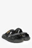Christian Dior Black Double Strap 'Dioract' Sandals Size 37