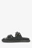 Christian Dior Black Double Strap 'Dioract' Sandals Size 37