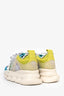 Versace Blue/Green Multicolour 'Chain Reaction' Sneakers Size 36