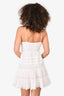 Zimmermann White Eyelet/Lace Sleeveless Mini Dress Size 0