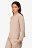 Hermès Beige Cotton/Silk Sweatshirt + Joggers Set Size 34