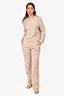 Hermès Beige Cotton/Silk Sweatshirt + Joggers Set Size 34
