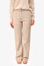 Hermès Beige Cotton/Silk Sweatshirt + Joggers Set Size 34