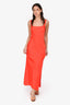 Samsoe Samsoe Red Satin Slip Dress Size XS