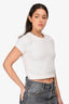 Samsoe Samsoe White Fluffy Top Size S