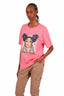 Fendi X Nicki Minaj Pink Girl Printed T-Shirt Size S
