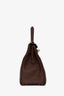 Hermès 2018 Dark Brown Togo Leather Retourne Kelly 28 with Strap