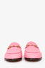 Gucci Pink Leather Horsebit Loafers Size 39