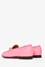 Gucci Pink Leather Horsebit Loafers Size 39