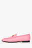 Gucci Pink Leather Horsebit Loafers Size 39