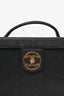 Pre-Loved Chanel™ 1991-94 Vintage Black Caviar Leather CC Box Vanity Makeup Case with Chain Strap