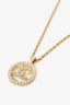 Pre-loved Chanel™ 2022 Gold-Tone Faux Pearl CC Pendant Necklace