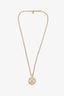 Pre-loved Chanel™ 2022 Gold-Tone Faux Pearl CC Pendant Necklace