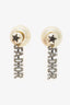 Christian Dior Gold-Tone Faux Pearl Crystal J’adior Earrings