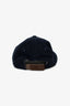 Burberry Navy Blue Corduroy 'B' Baseball Cap (As Is)