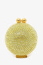 Marzook Green/Gold Crystal Orb Evening Bag