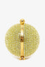 Marzook Green/Gold Crystal Orb Evening Bag