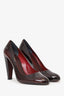 Miu Miu Burgundy Patent Leather Heels Size 38.5