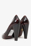 Miu Miu Burgundy Patent Leather Heels Size 38.5