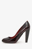 Miu Miu Burgundy Patent Leather Heels Size 38.5
