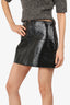Courreges Black Vinyl Mini Skirt Size 40