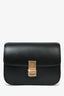 Celine Black Leather Classic Medium Shoulder Bag