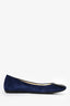Roger Vivier Blue Suede Buckle Ballet Flats Size 36