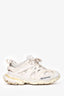 Balenciaga White Leather Track Sneakers Size 38 (As Is)