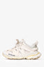 Balenciaga White Leather Track Sneakers Size 38 (As Is)