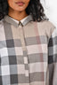 Burberry Brit Brown Novacheck Button Down Shirt Size XL