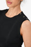 Pre-Loved Chanel™ Black Cotton Ribbed Sleeveless Top Size 42